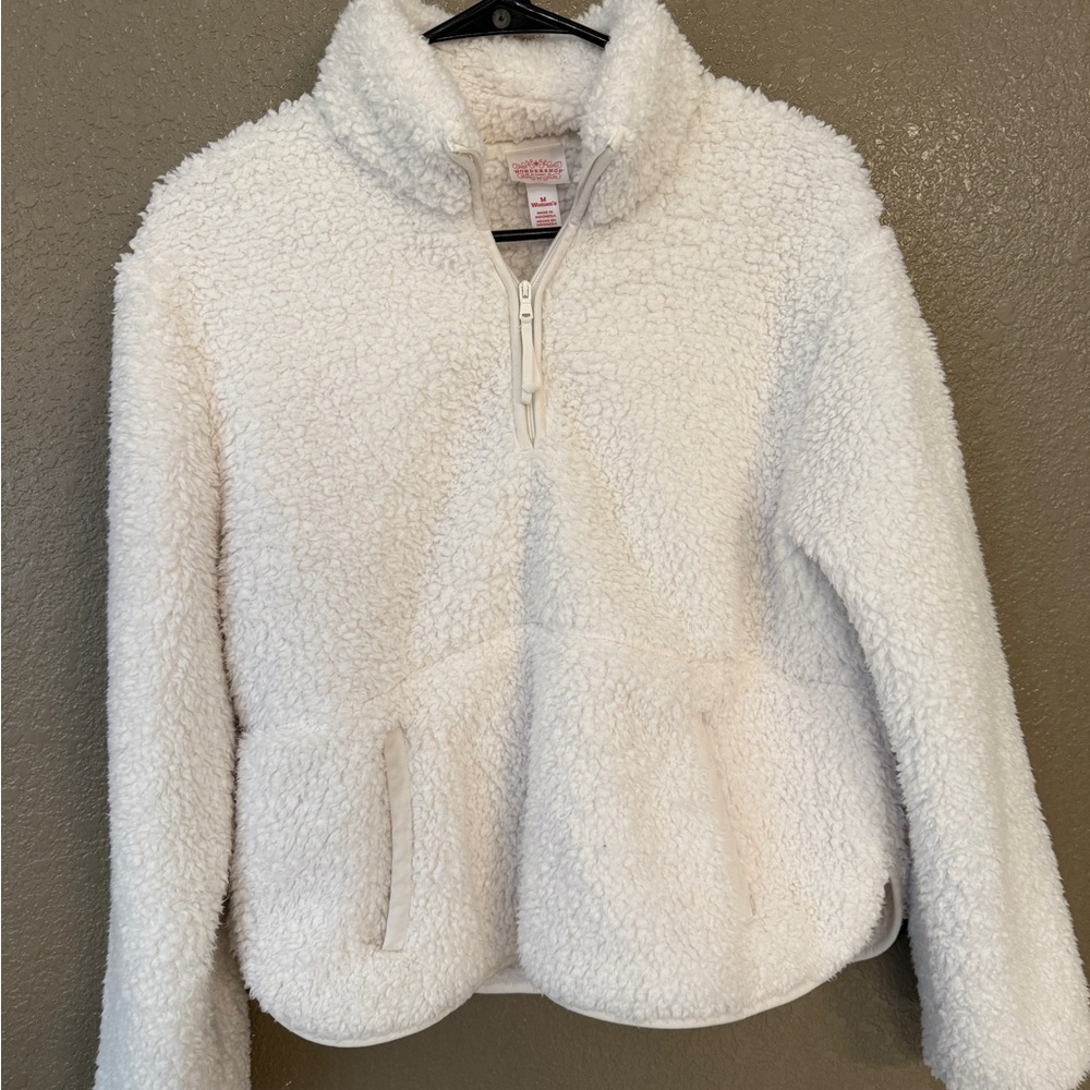 Wondershop Cream Sherpa Zip Pullover